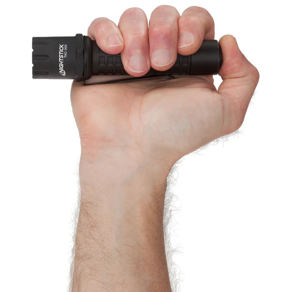 Wiederaufladbare taktische Polymer-Taschenlampe TAC-300B