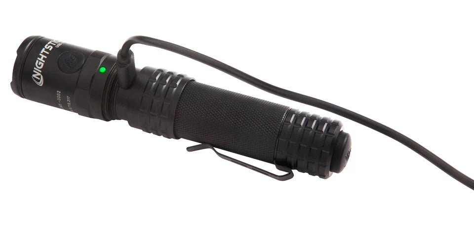 Wiederaufladbare taktische Taschenlampe mit zwei Lichtquellen USB-588XL