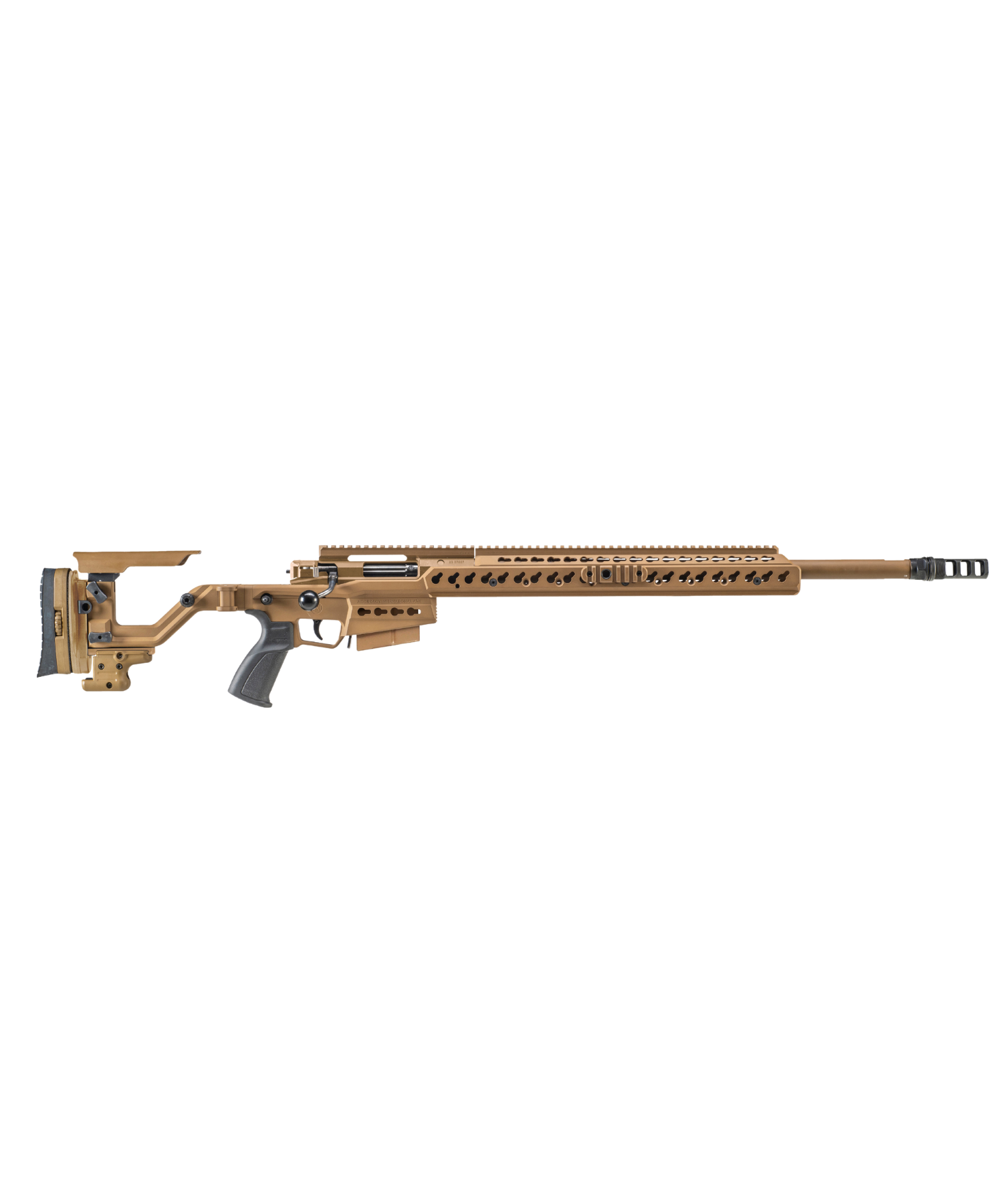 Accuracy International Langwaffe Modell AT-XC – Ein hochpräzises Scharfschützengewehr, bekannt für herausragende Leistung und Präzision, entwickelt für professionelle Schützen und taktische Anwendungen
