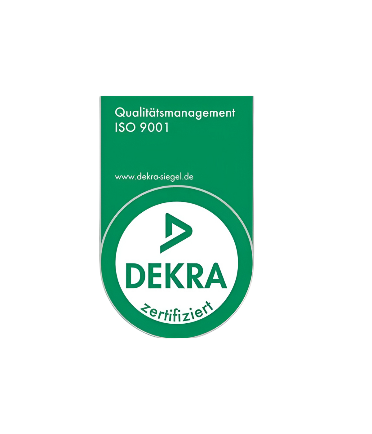 DEKRA ISO 9001 Siegel – Offizielle Zertifizierung für die Einhaltung internationaler Qualitätsmanagement-Standards und kontinuierliche Prozessoptimierung